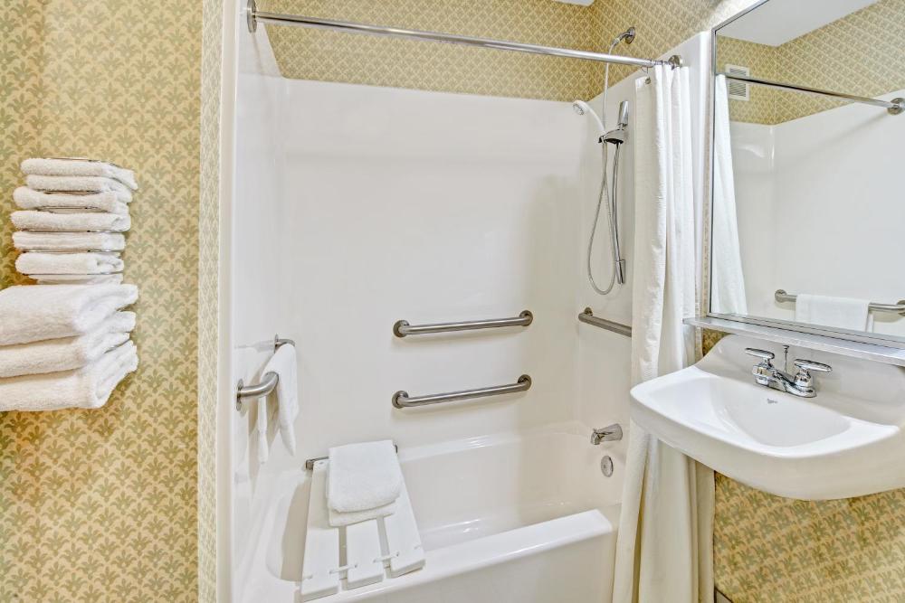 Suite with One Double Bed and Jetted Tub with Grab Bars - Mobility Accessible/Non-Smoking interior